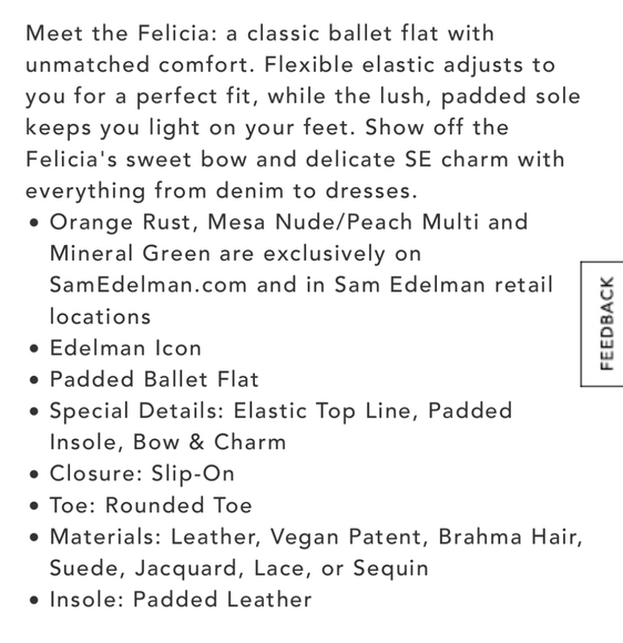 Sam Edelman Felicia Ballet REAL PONY
Sz 8.5 WIDE - Picture 6 of 6